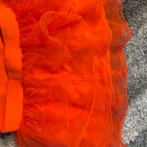bright orange tutu